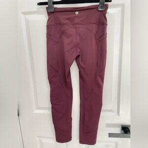 Size 4 Lululemon Align with Pockets 23” Red Merlot